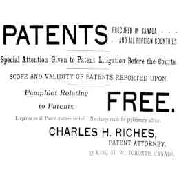 Charles. H. Riches patent attorney