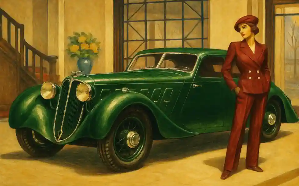 Amilcar Pégase 1936 Cabroliet brochure diagram
