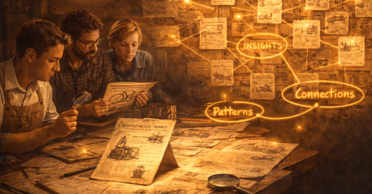 Archive scene showing ads leading to broader collections
