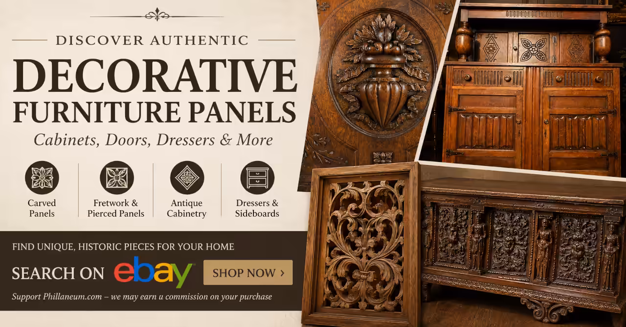 Vintage decorative panels and room dividers in collector interiors