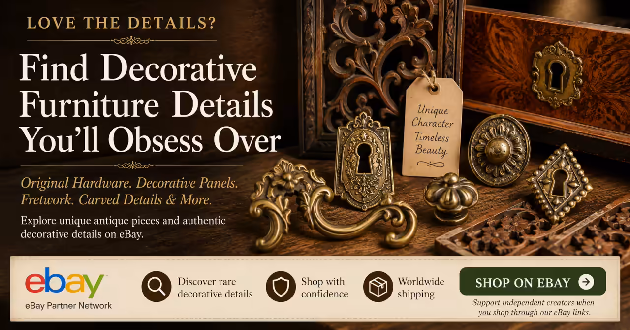 Vintage decorative Victorian brass escutcheon
