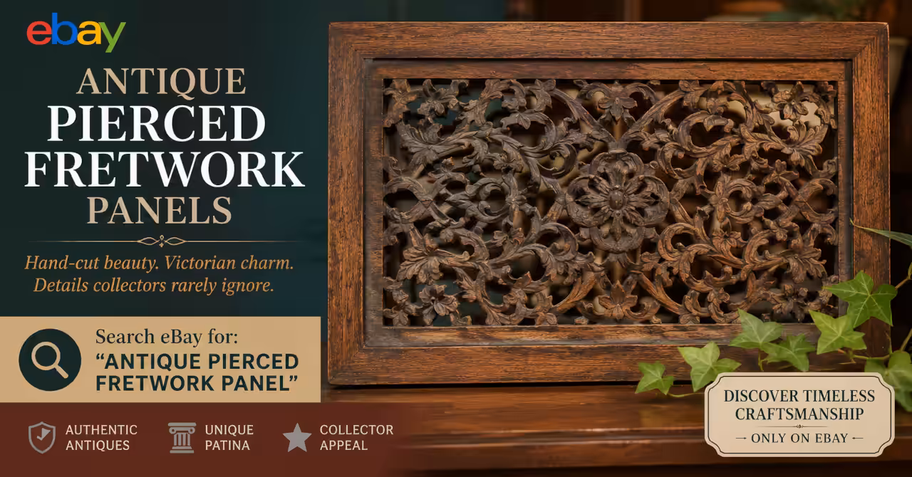 Vintage decorative panels antique fretwork wood paneling