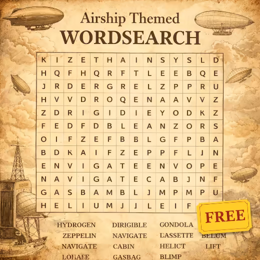 Printable wordsearch graphic revealing paper games