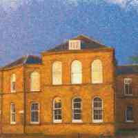 Artistic impression of a vintage British school