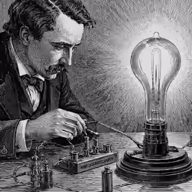 Electric glow lamp patent controversy