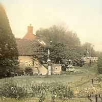 AI generated period landscape photo of a manor