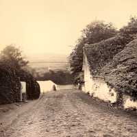 AI generated period village road