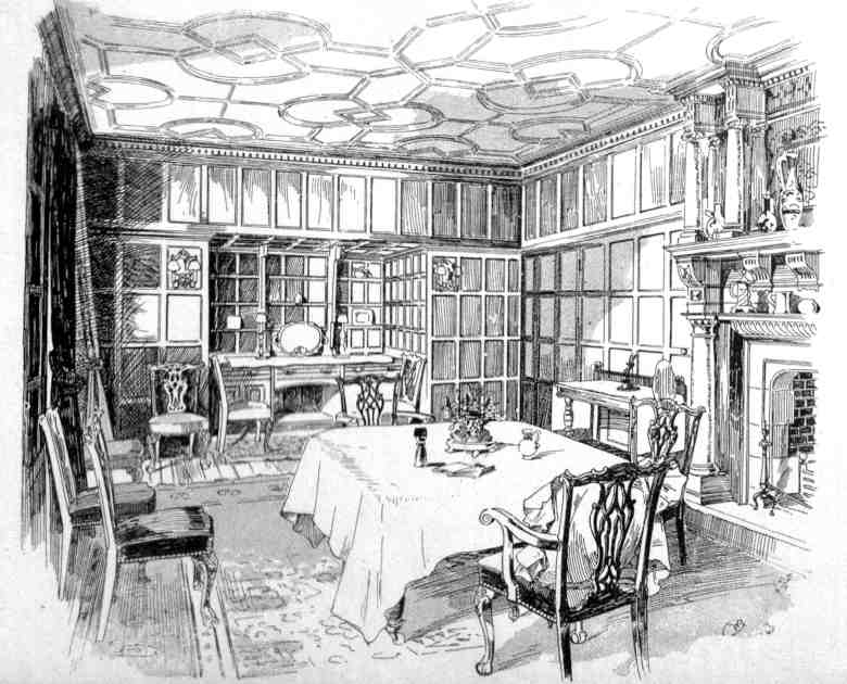 Breakfast room in the residence of Mr. Arthur Marshall