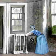 Victorian era home oil heater