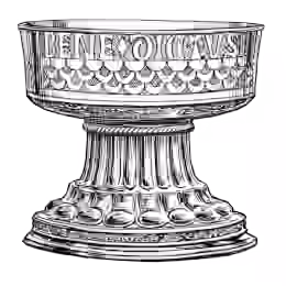 Tudor-era chalice with Benedictus inscription